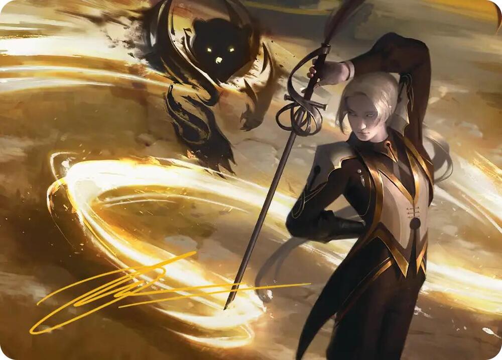 Rapier Wit Art Card (Gold-Stamped Signature) [Art Series: Secrets of Strixhaven] 6