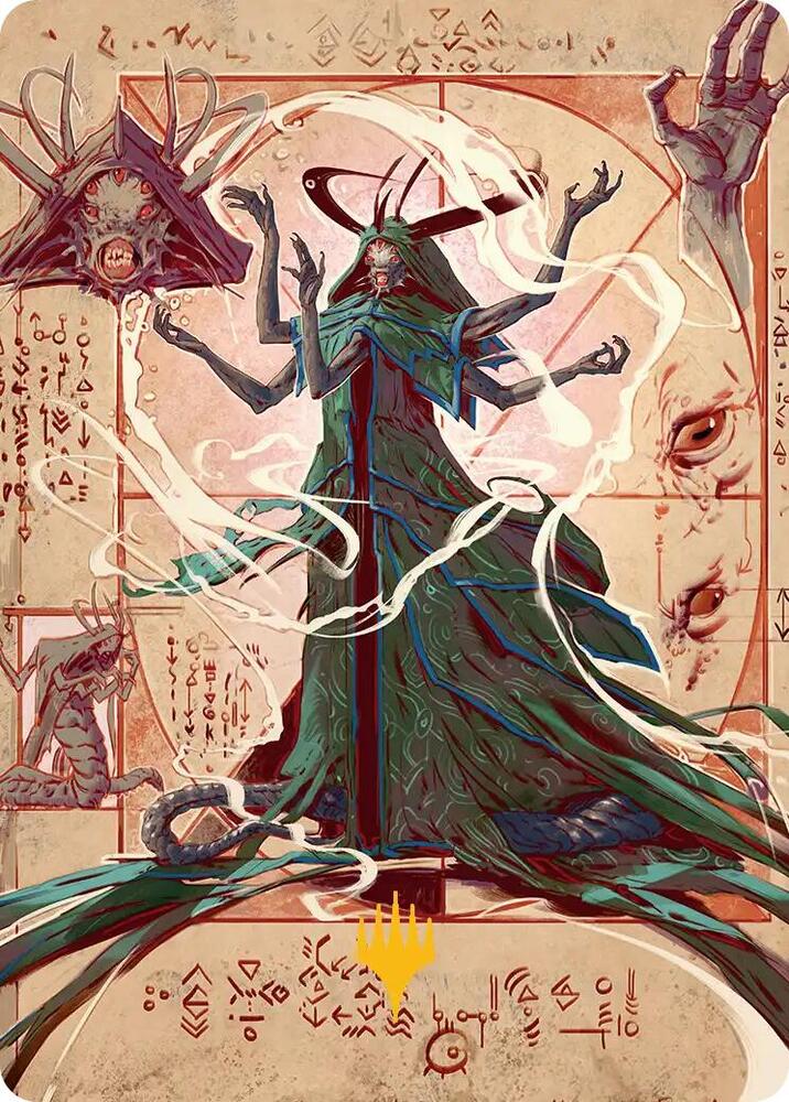 Tragedy Feaster Art Card (Gold-Stamped Planeswalker Symbol) [Art Series: Secrets of Strixhaven] 30