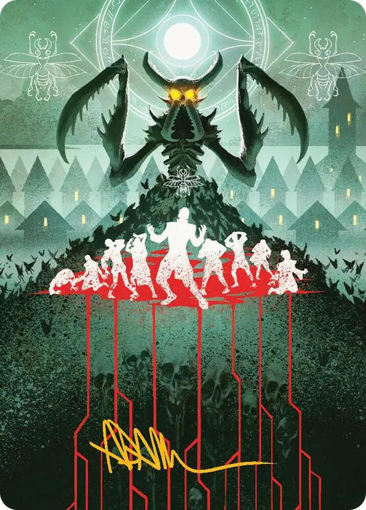 Feed the Swarm Art Card (Gold-Stamped Signature) [Art Series: Secrets of Strixhaven] 44