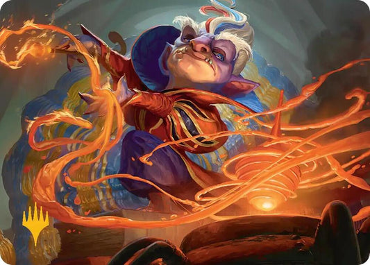 Goblin Glasswright Art Card (Gold-Stamped Planeswalker Symbol) [Art Series: Secrets of Strixhaven] 13