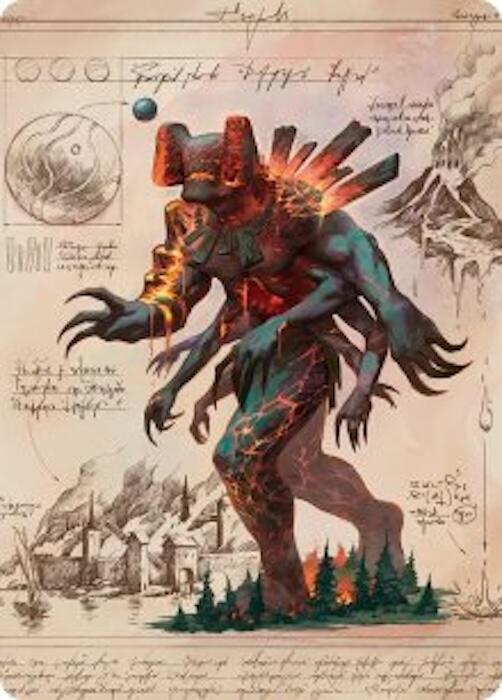 Magmablood Archaic Art Card [Art Series: Secrets of Strixhaven] 31