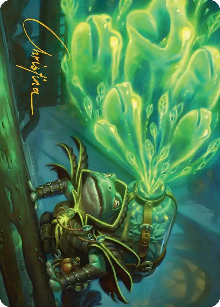 Burrog Barrage Art Card (Gold-Stamped Signature) [Art Series: Secrets of Strixhaven] 15