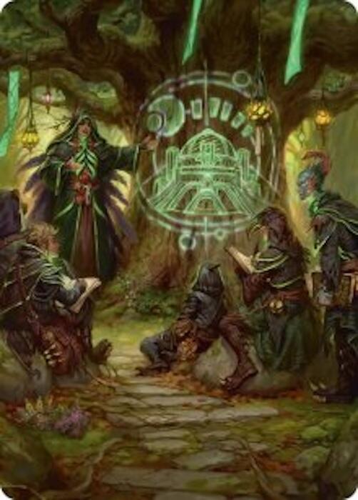 Sylvan Library Art Card [Art Series: Secrets of Strixhaven] 42