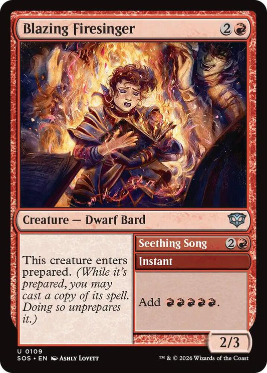 Blazing Firesinger [Secrets of Strixhaven] 109