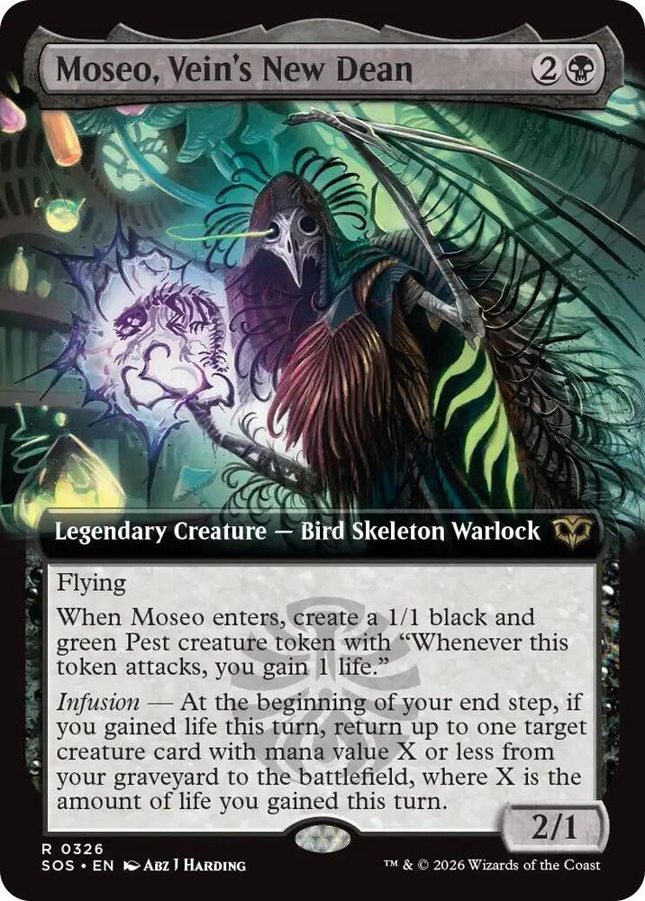 Moseo, Vein's New Dean (Extended Art) [Secrets of Strixhaven] 326