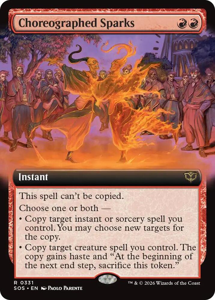 Choreographed Sparks (Extended Art) [Secrets of Strixhaven] 331