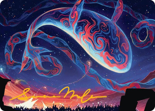 Spectacular Skywhale Art Card (Gold-Stamped Signature) [Art Series: Secrets of Strixhaven] 24