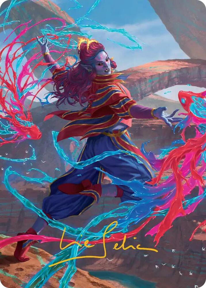 Rootha, Mastering the Moment Art Card (Gold-Stamped Signature) [Art Series: Secrets of Strixhaven] 34