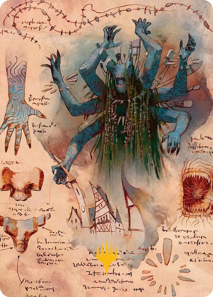 The Dawning Archaic Art Card (Gold-Stamped Planeswalker Symbol) [Art Series: Secrets of Strixhaven] 29