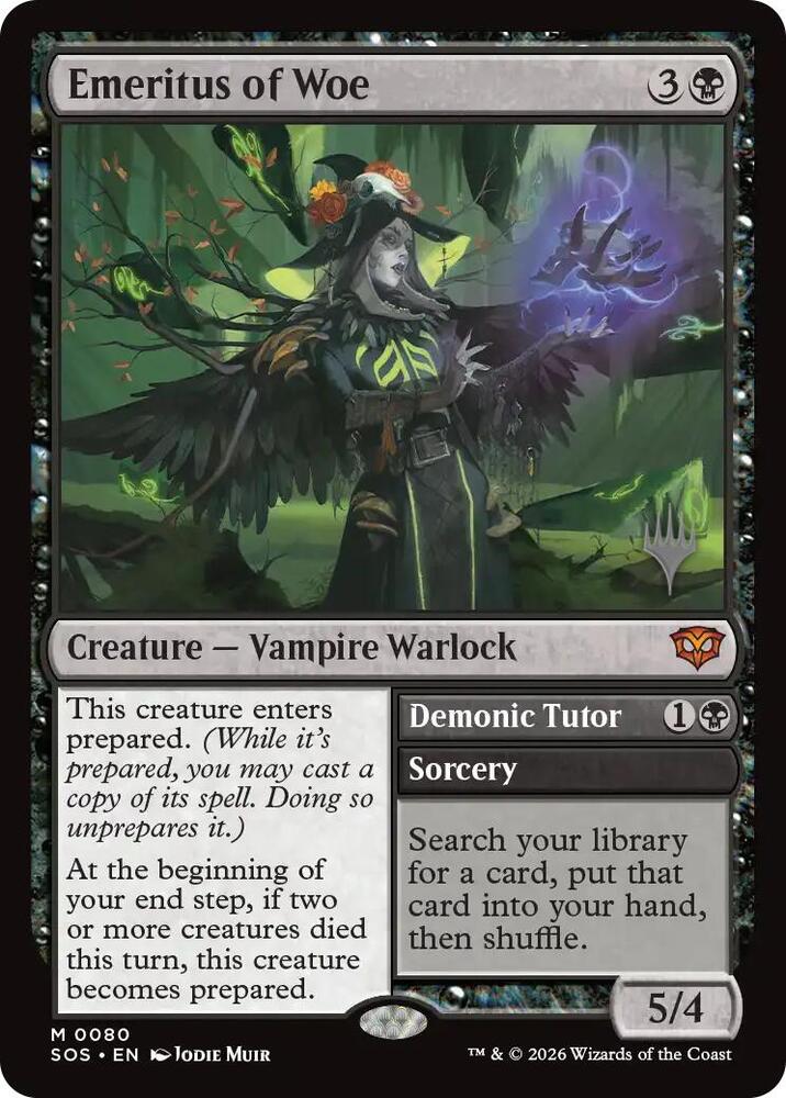 Emeritus of Woe [Promo Pack: Secrets of Strixhaven] 80