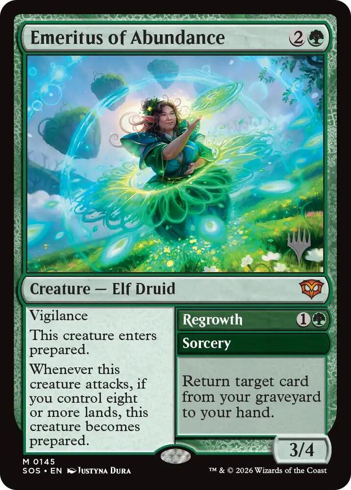 Emeritus of Abundance [Promo Pack: Secrets of Strixhaven] 145