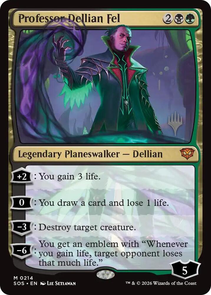 Professor Dellian Fel [Promo Pack: Secrets of Strixhaven] 214