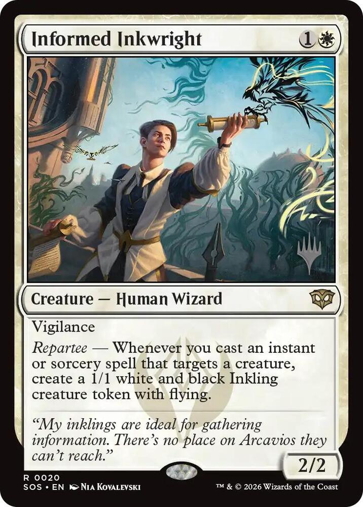 Informed Inkwright [Promo Pack: Secrets of Strixhaven] 20