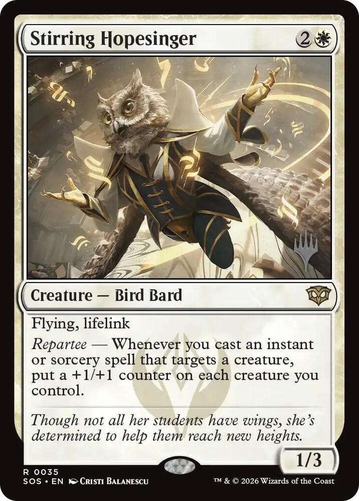 Stirring Hopesinger [Promo Pack: Secrets of Strixhaven] 35