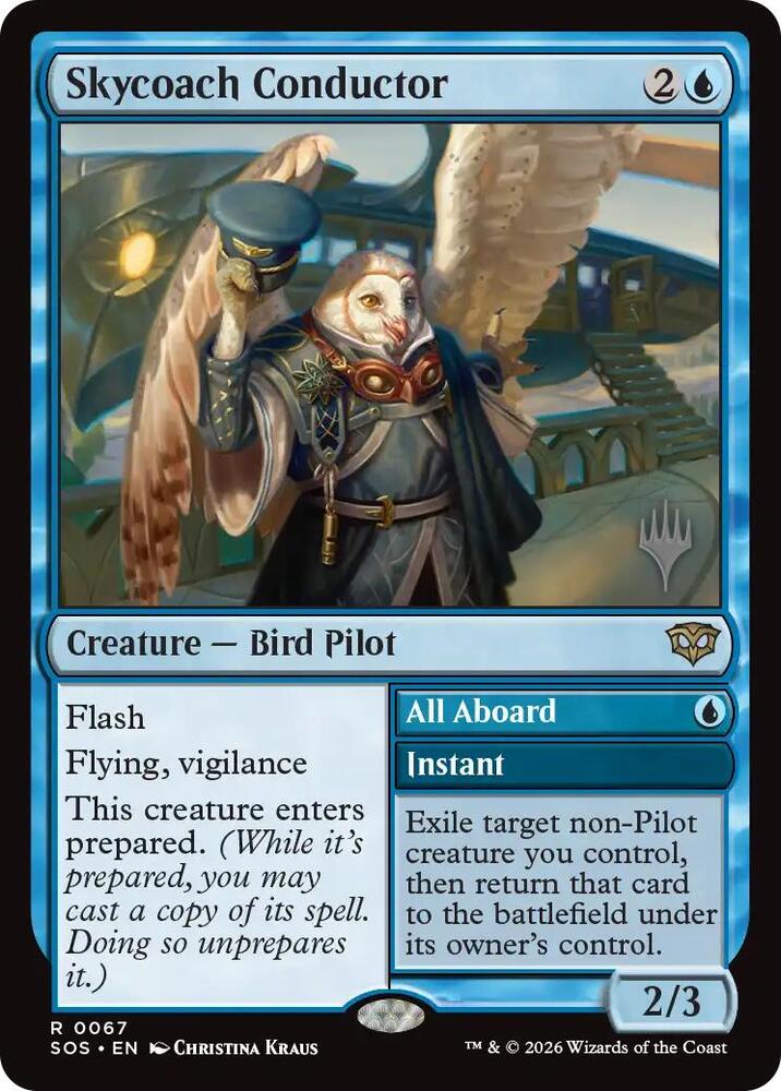 Skycoach Conductor [Promo Pack: Secrets of Strixhaven] 67