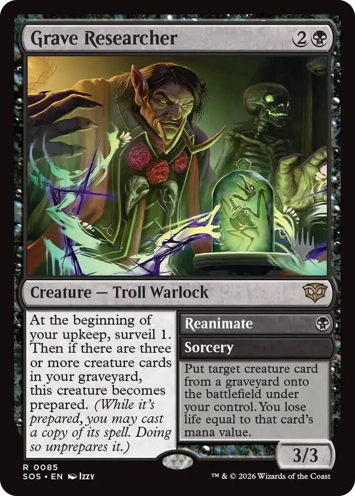 Grave Researcher [Promo Pack: Secrets of Strixhaven] 85