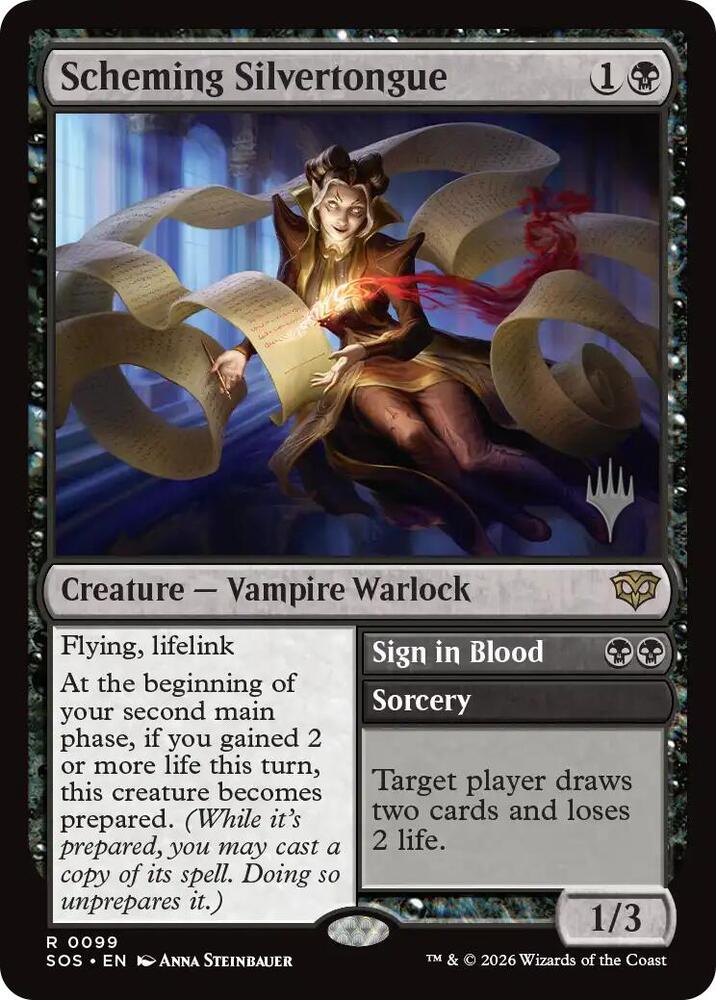 Scheming Silvertongue [Promo Pack: Secrets of Strixhaven] 99