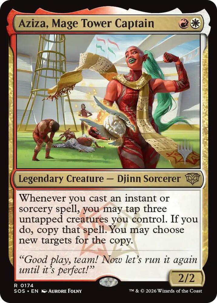 Aziza, Mage Tower Captain [Promo Pack: Secrets of Strixhaven] 174