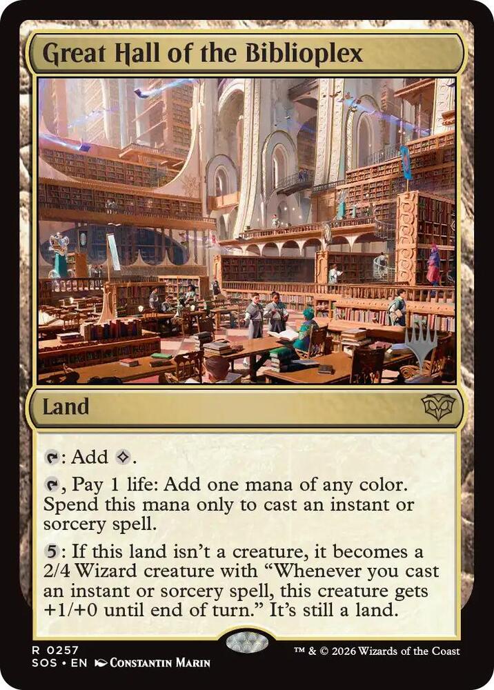Great Hall of the Biblioplex [Promo Pack: Secrets of Strixhaven] 257