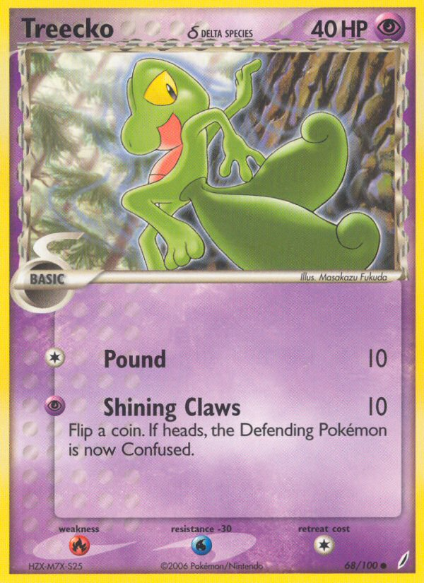 Treecko δ - 68/100 Crystal Guardians