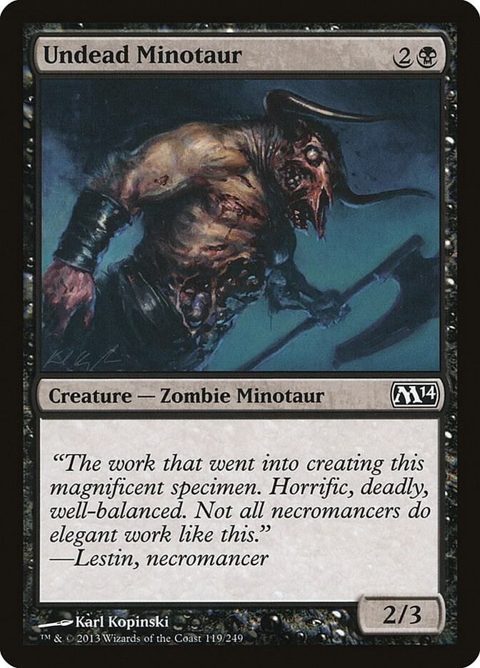 Undead Minotaur [Magic 2014 (M14)] 119