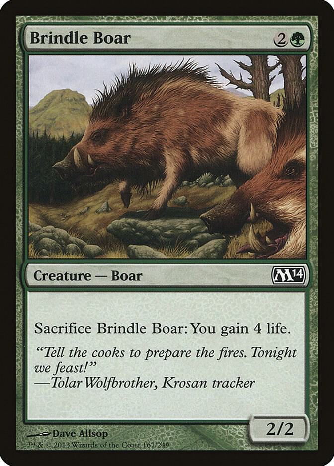 Brindle Boar [Magic 2014 (M14)] 167