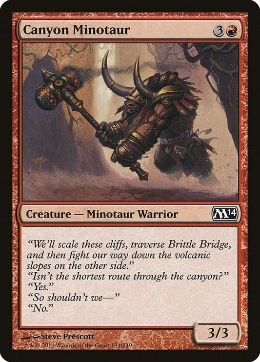 Canyon Minotaur [Magic 2014 (M14)] 131