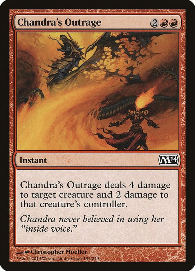 Chandra's Outrage [Magic 2014 (M14)] 133