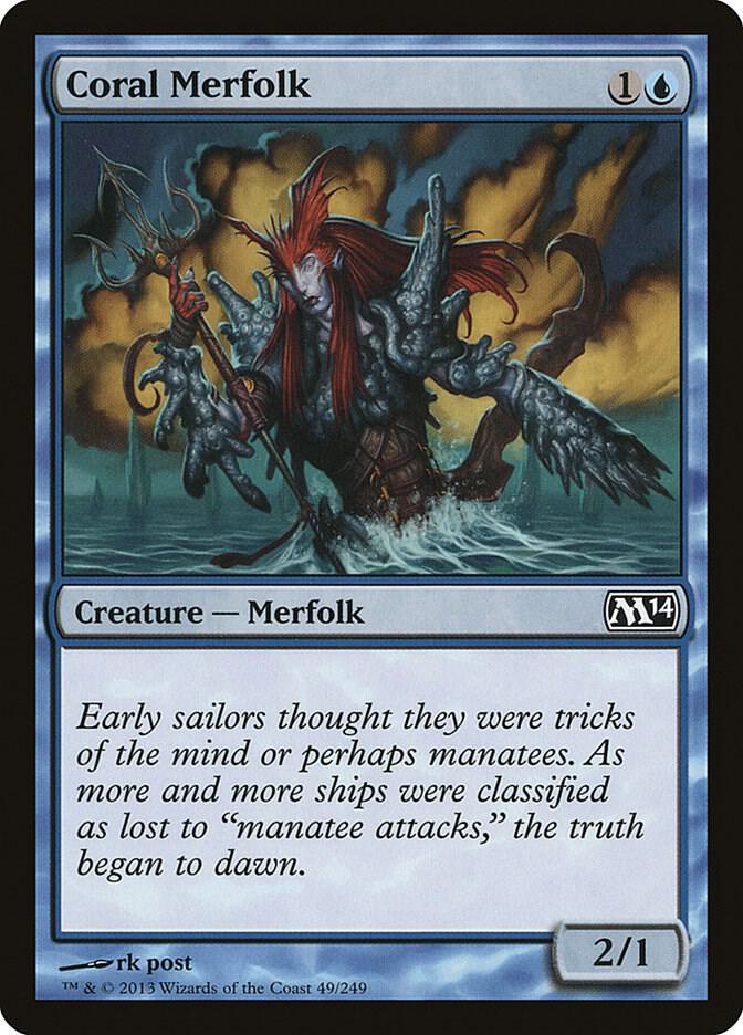 Coral Merfolk [Magic 2014 (M14)] 49