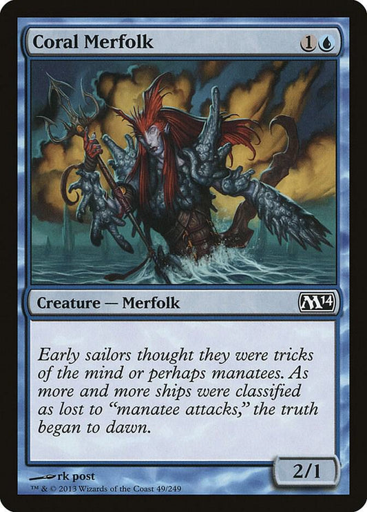 Coral Merfolk [Magic 2014 (M14)] 49
