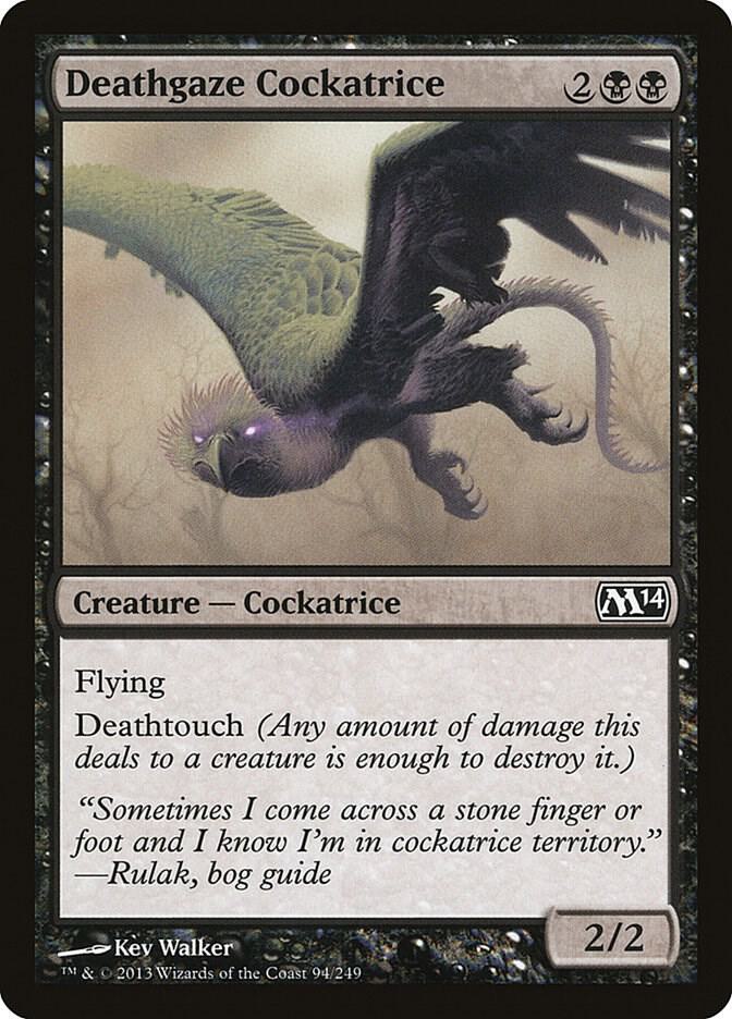 Deathgaze Cockatrice [Magic 2014 (M14)] 94