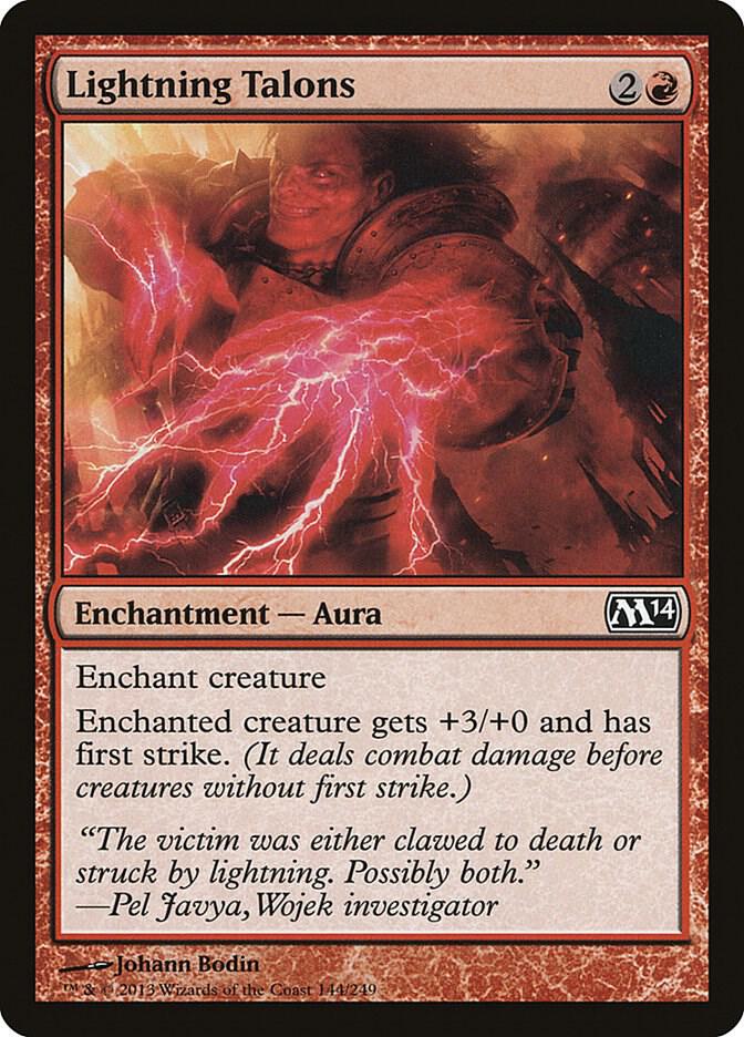 Lightning Talons [Magic 2014 (M14)] 144