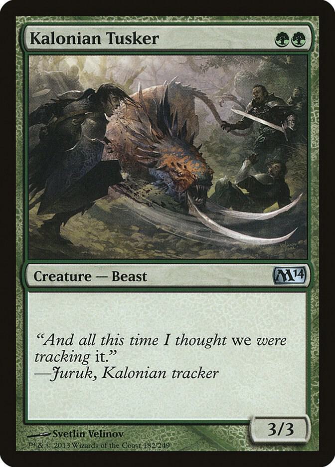 Kalonian Tusker [Magic 2014 (M14)] 182