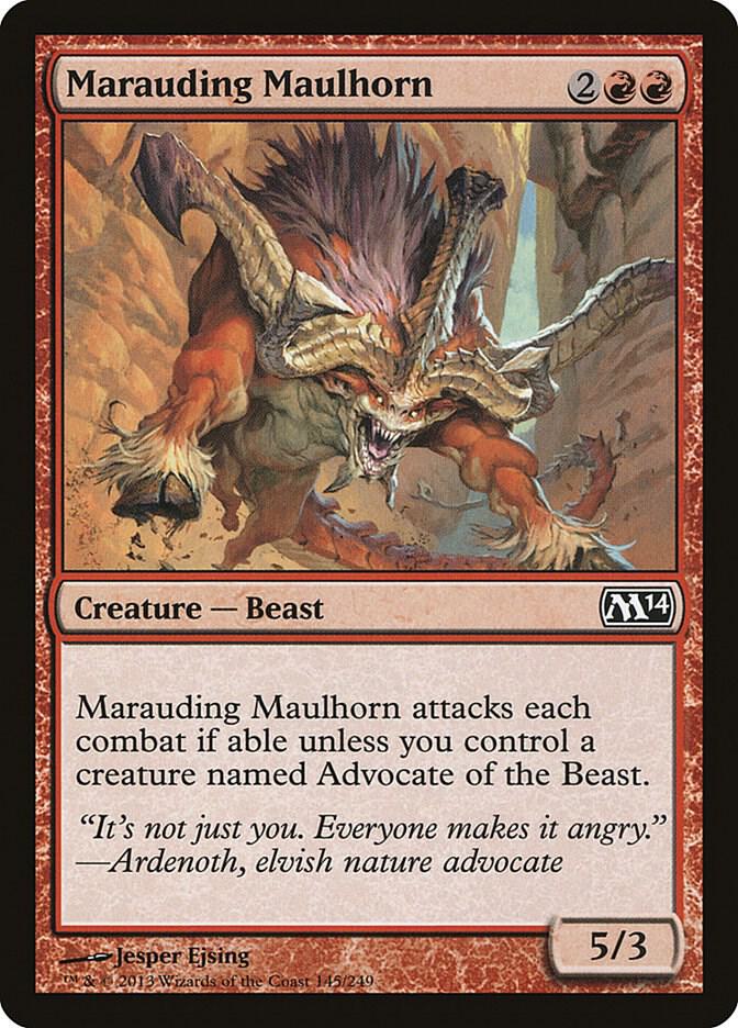 Marauding Maulhorn [Magic 2014 (M14)] 145