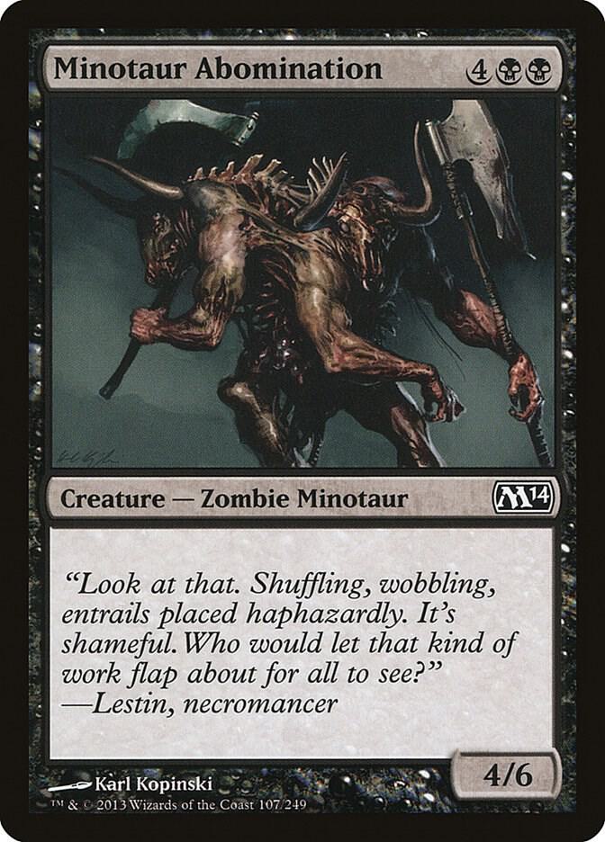 Minotaur Abomination [Magic 2014 (M14)] 107