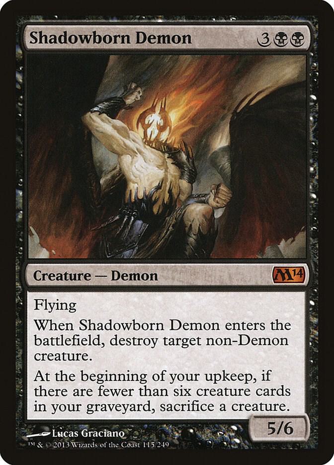 Shadowborn Demon [Magic 2014 (M14)] 115