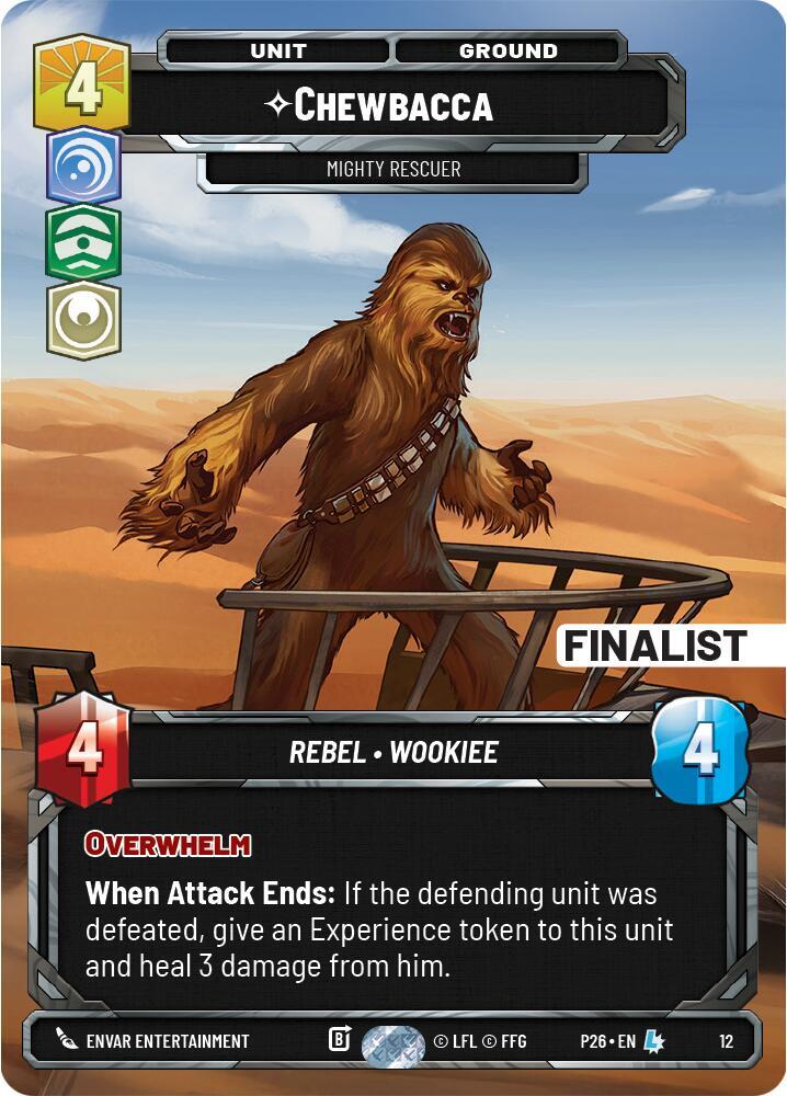 Chewbacca - Mighty Rescuer (Finalist) [Organized Play Promos] 12