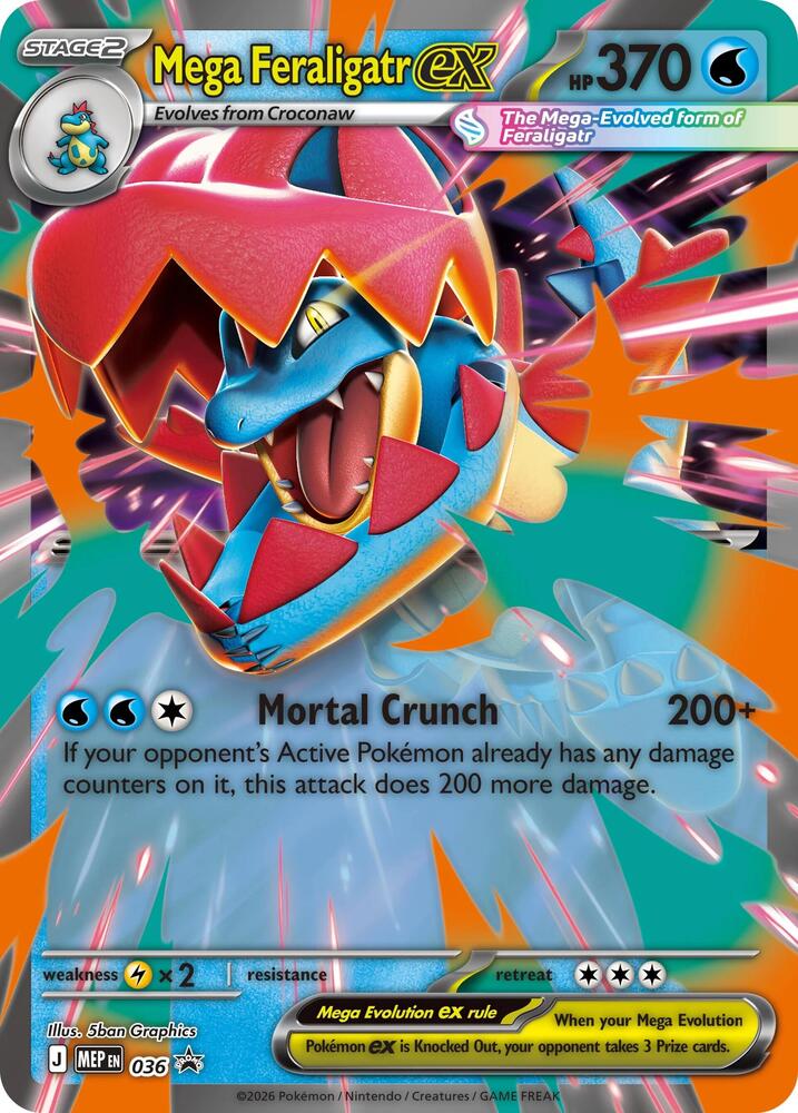 Mega Feraligatr ex - 036 [ME: Mega Evolution Promo] 036
