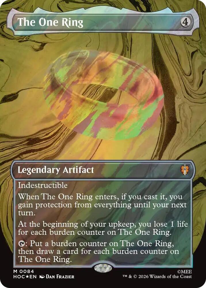 The One Ring (Borderless) (Surge Foil) [The Hobbit: Eternal-Legal] 84