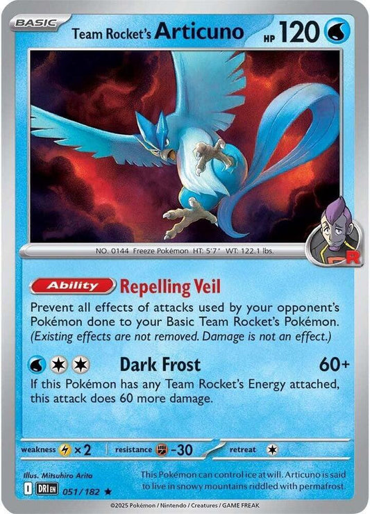 Team Rocket's Articuno - 051/182 (Non-Holo) [Deck Exclusives] 051/182