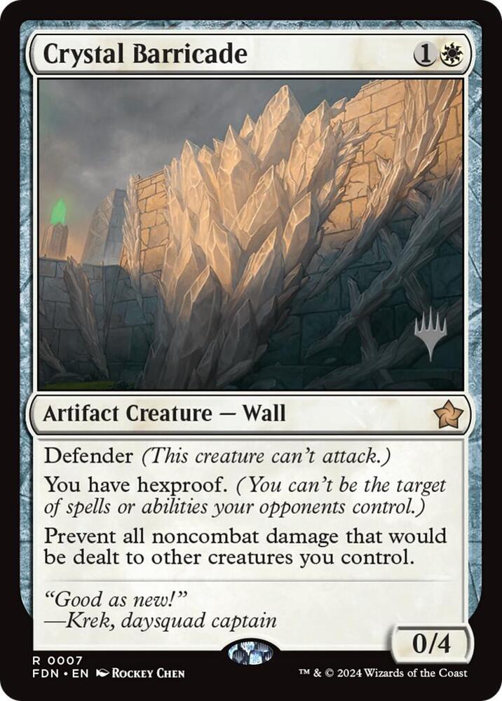 Crystal Barricade [Promo Pack: Secrets of Strixhaven] 7
