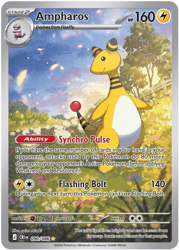 Ampharos - 090/086 [ME04: Chaos Rising] 090/086