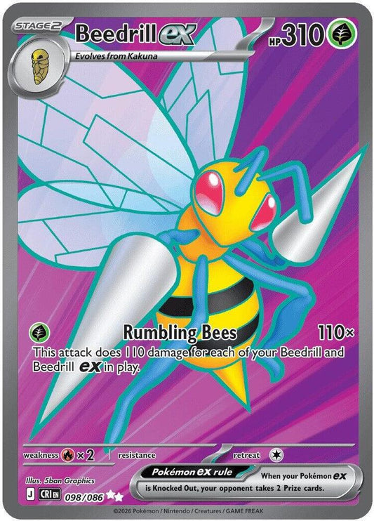 Beedrill ex - 098/086 [ME04: Chaos Rising] 098/086