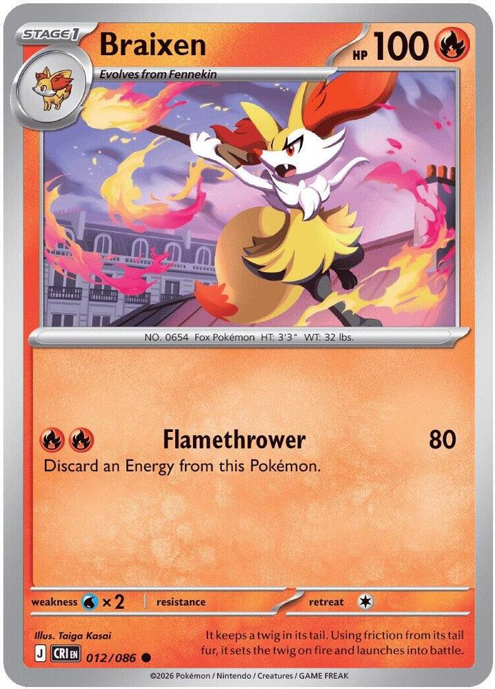 Braixen [ME04: Chaos Rising] 012/086