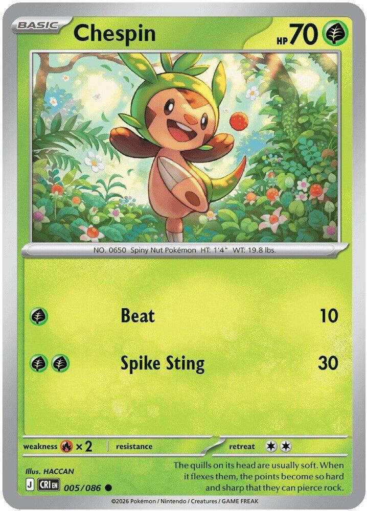 Chespin - 005/086 [ME04: Chaos Rising] 005/086