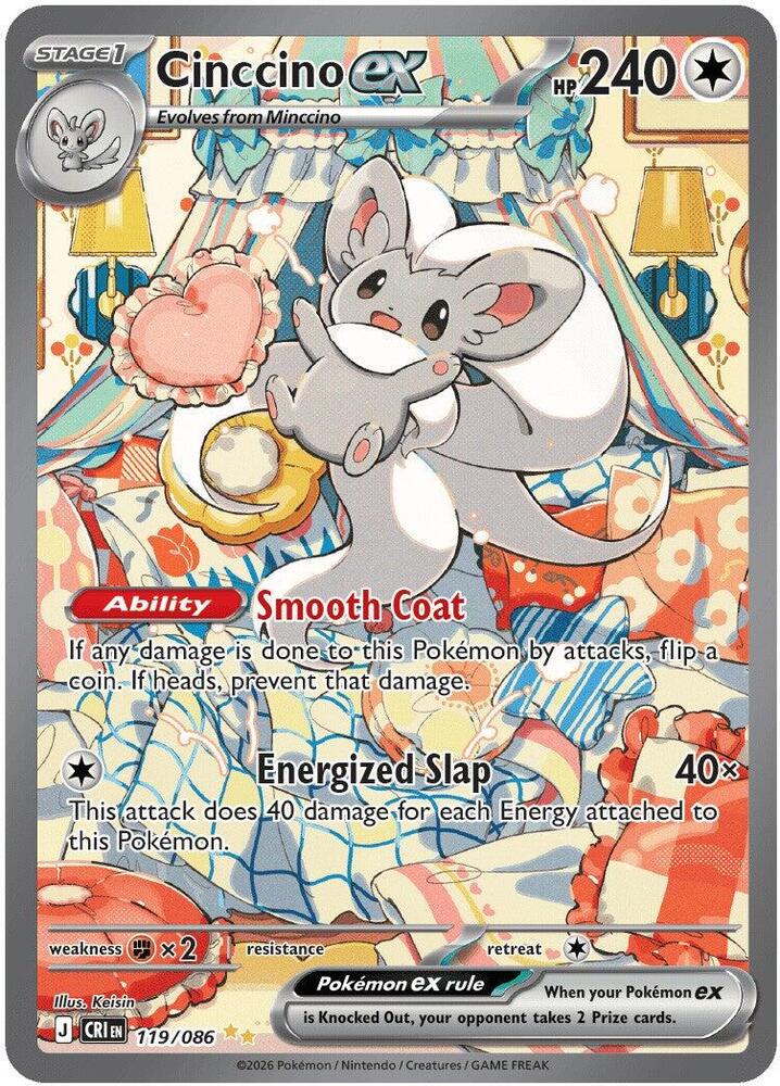 Cinccino ex - 119/086 [ME04: Chaos Rising] 119/086