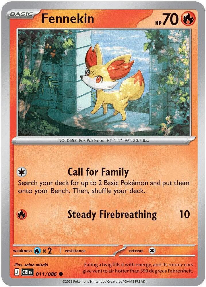 Fennekin [ME04: Chaos Rising] 011/086