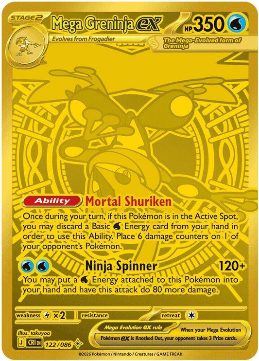 Mega Greninja ex - 122/086 [ME04: Chaos Rising] 122/086