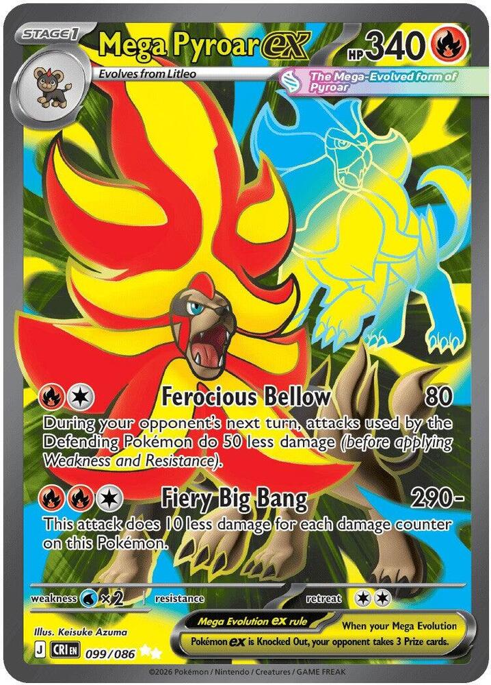 Mega Pyroar ex - 099/086 [ME04: Chaos Rising] 099/086