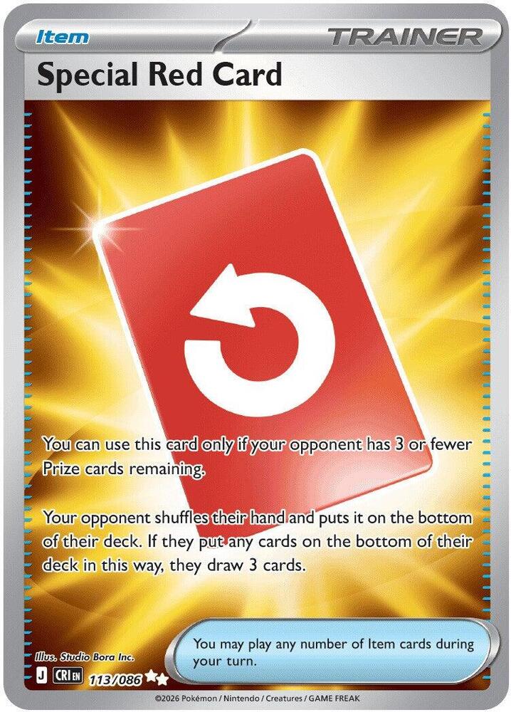 Special Red Card - 113/086 [ME04: Chaos Rising] 113/086